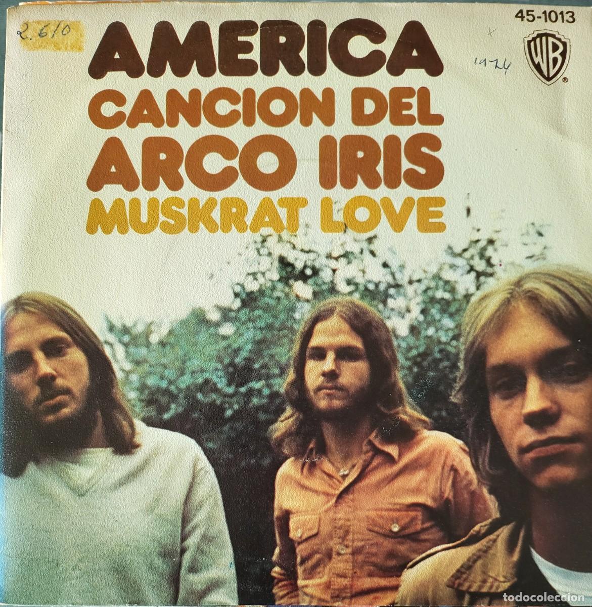 Discos de vinilo: Am&eacute;rica single sello Hispavox editado en Espa&ntilde;a a&ntilde;o 1972...