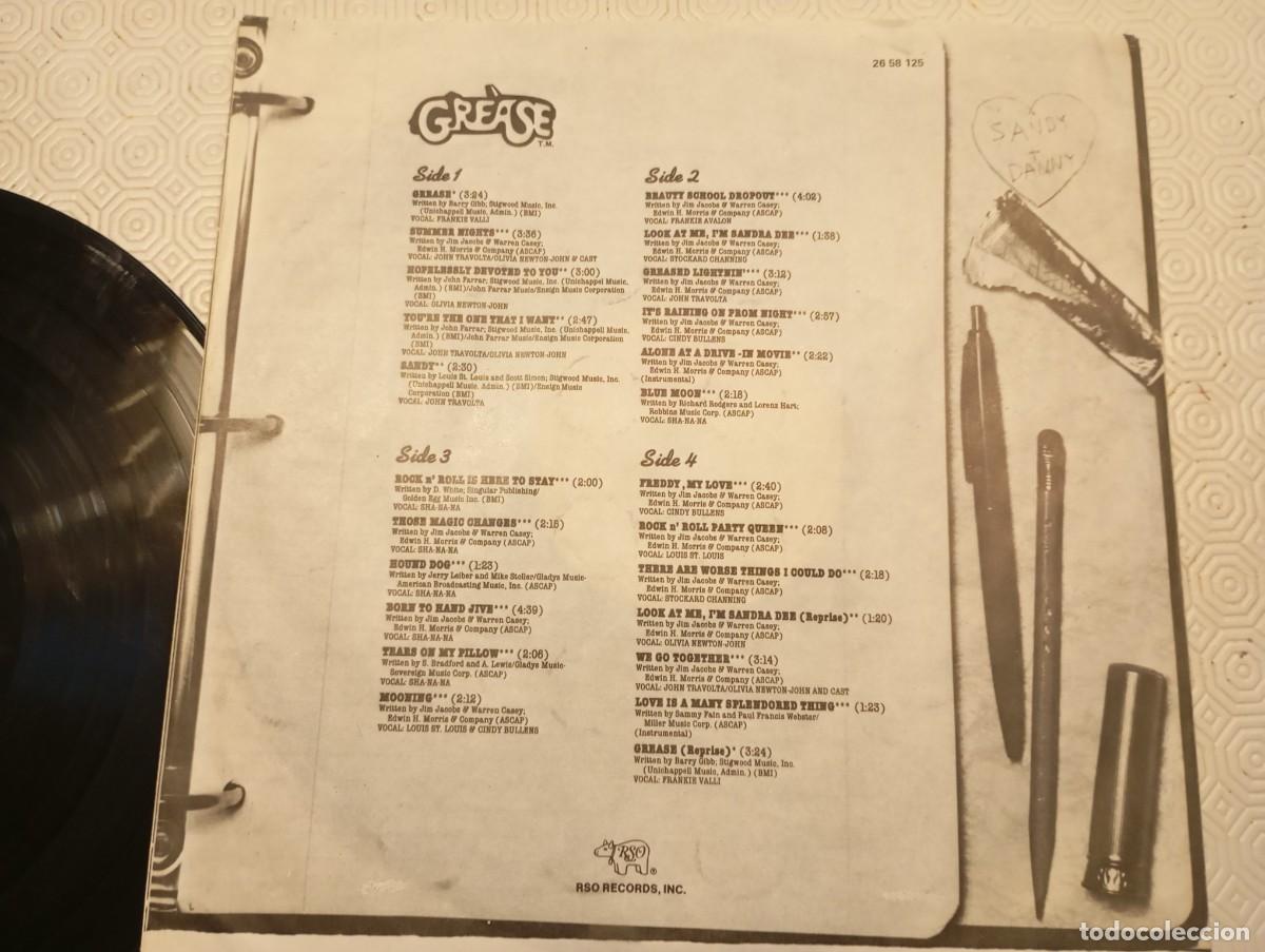 Discos de vinilo: Doble LP Grease (1978) BSO Original - Foto 4