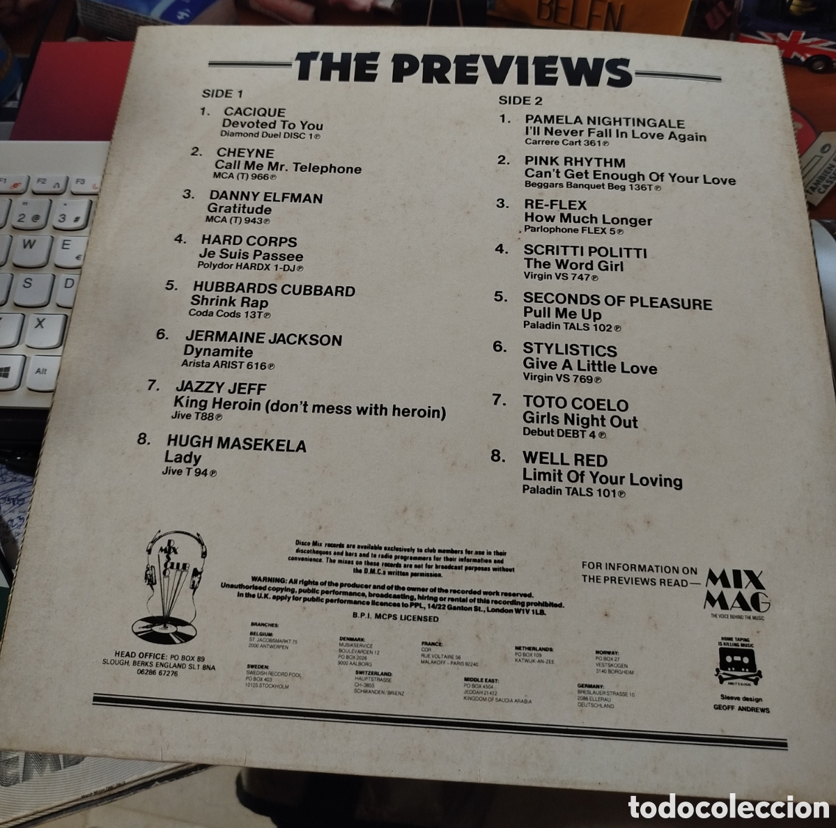 Discos de vinilo: May 85 - The Mixes. DJs only - Foto 2