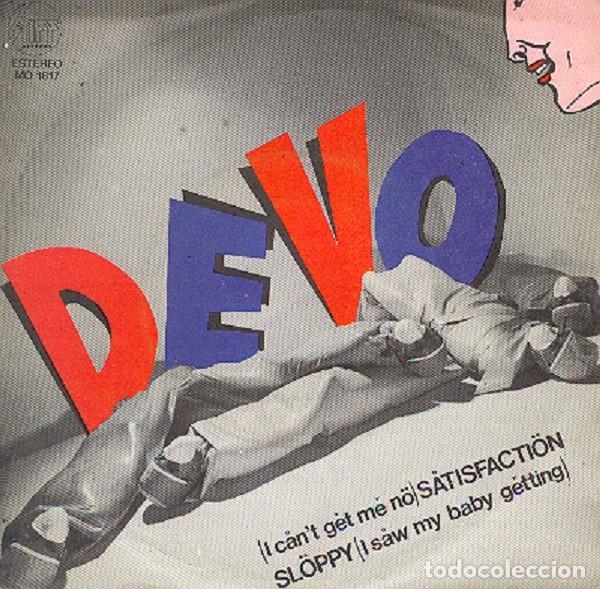 Discos de vinilo: Devo &ndash; I Can&rsquo;t get no satisfaction; Sloopy &ndash; EXIT 1817 (PROMO) &ndash; 1978 - Foto 1