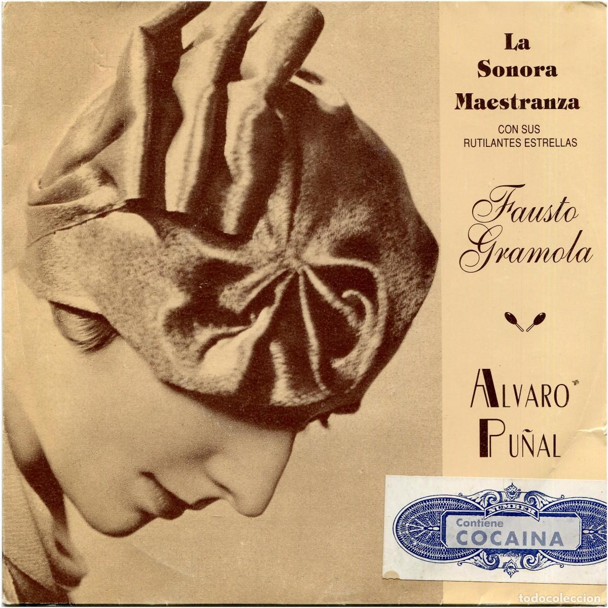 Discos de vinilo: La Sonora Maestranza, Fausto Gramola y Alvaro Pu&ntilde;al &lrm;- Tango De La Coca&iacute;na - SG Spain 92 - DiscMedi