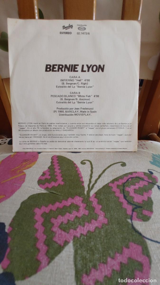 Discos de vinilo: BERNIE LYON-SINGLE INFIERNO - Foto 2