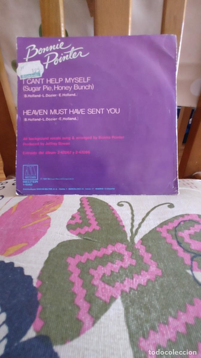 Discos de vinilo: BONNIE POINTER-SINGLE I CANT HELP MYSELF - Foto 2