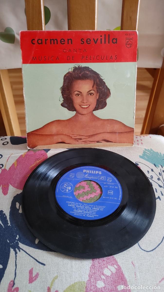 Discos de vinilo: CARMEN SEVILLA-EP CANTA MUSICA DE PELICULAS