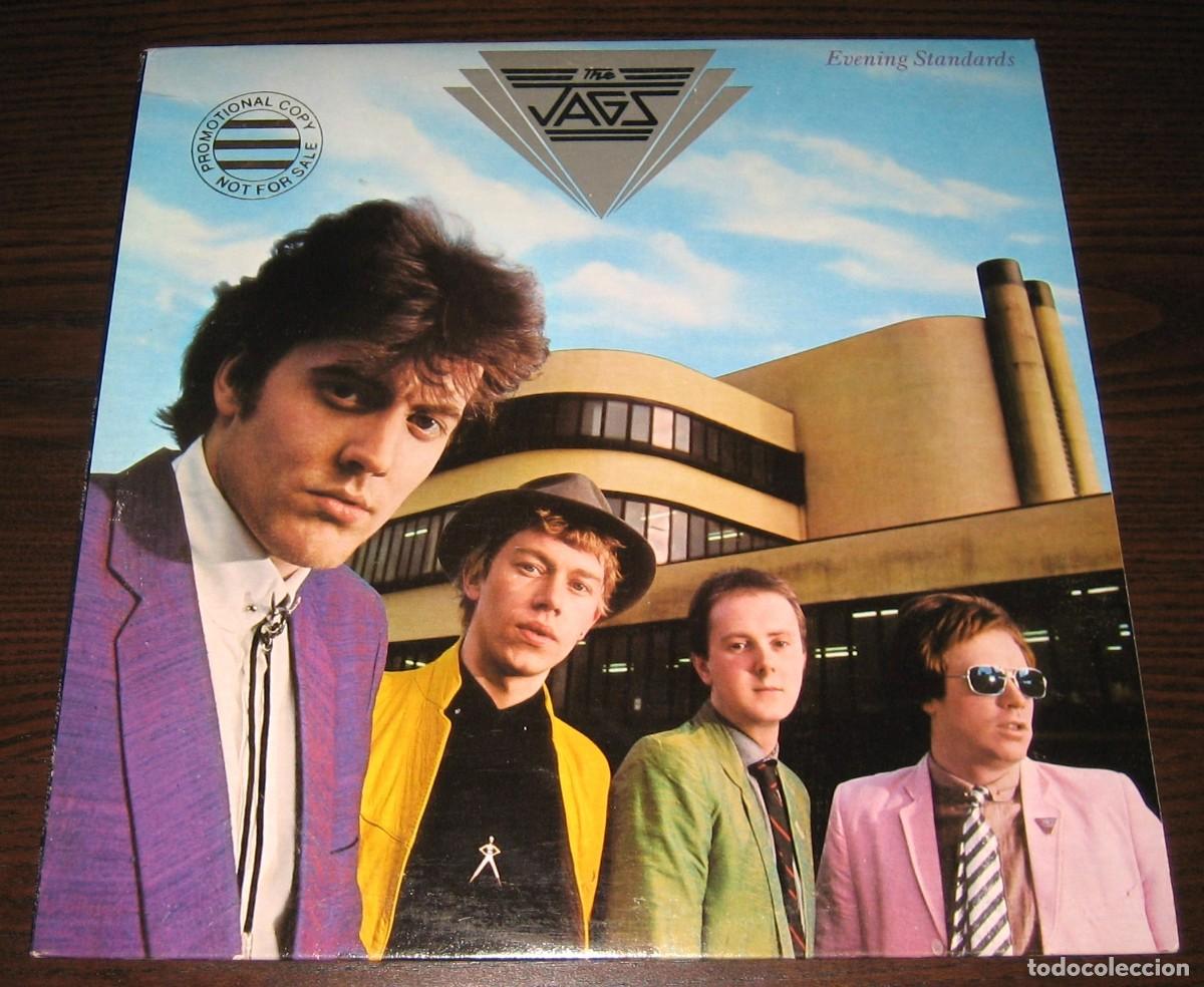 Discos de vinilo: THE JAGS - Evening Standards (Promocional) - LP (Island 1980) US + Insert - Excelente estado