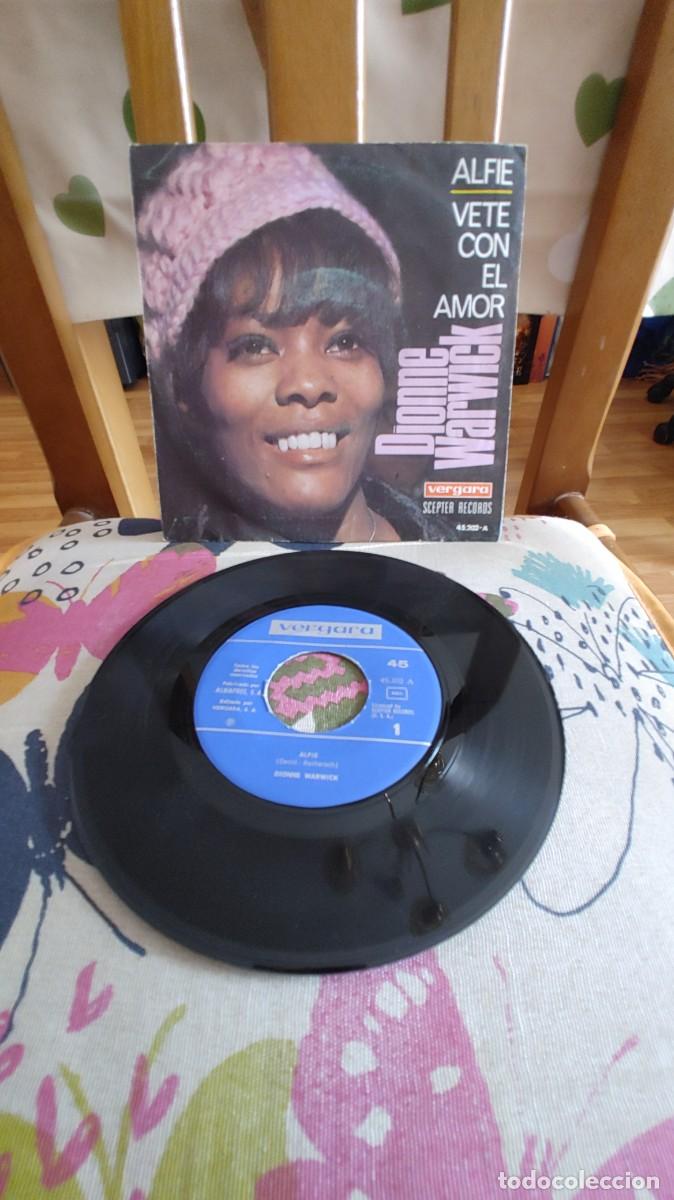 Discos de vinilo: DIONNE WARWICK-SINGLE ALFIE - Foto 1