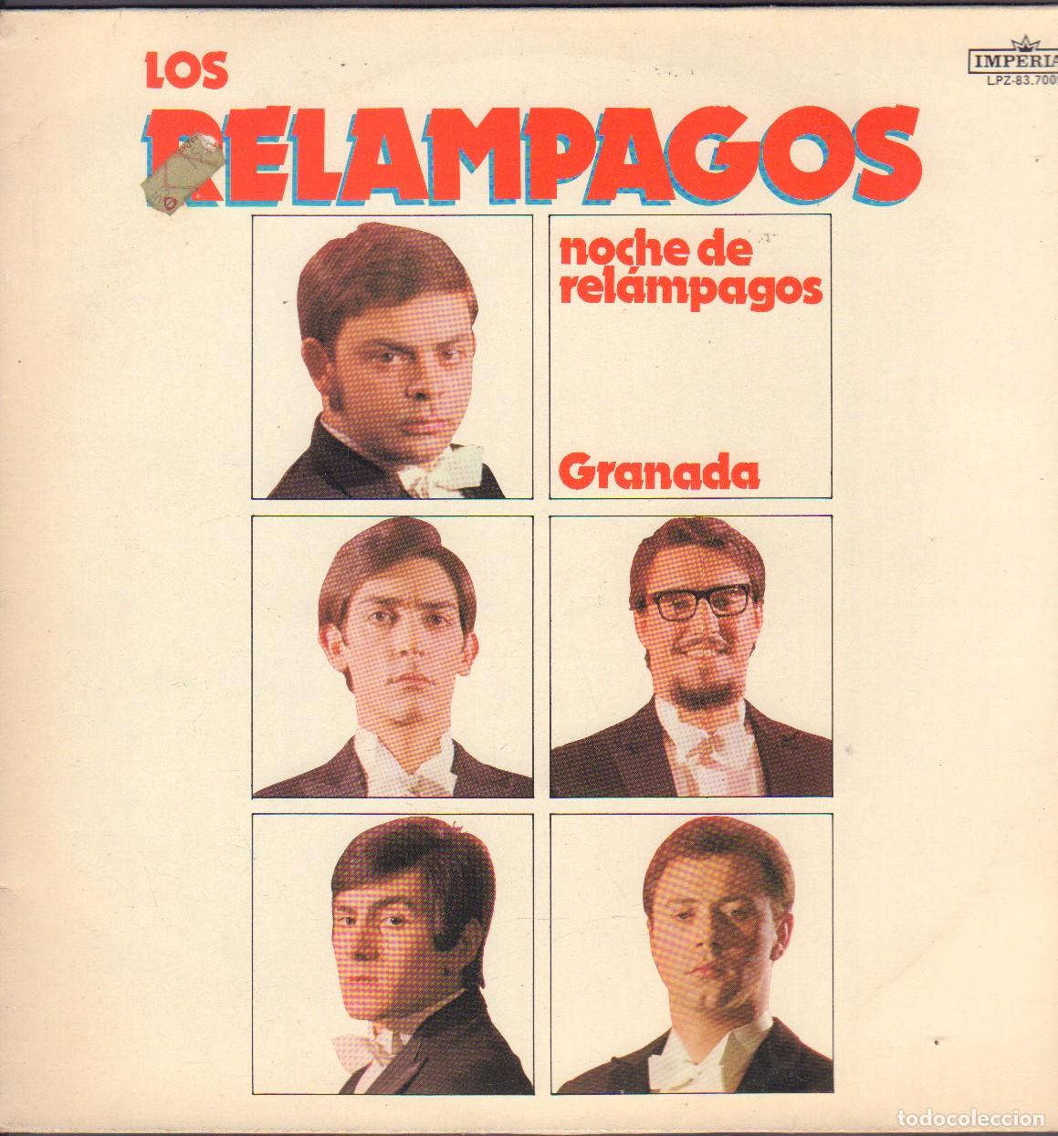 Discos de vinilo: LOS RELAMPAGOS - NOCHE DE RELAMPAGOS, GRANADA, EL TROPEZON, DULCINEA.../ LP IMPERIAL 1983 RF-26041