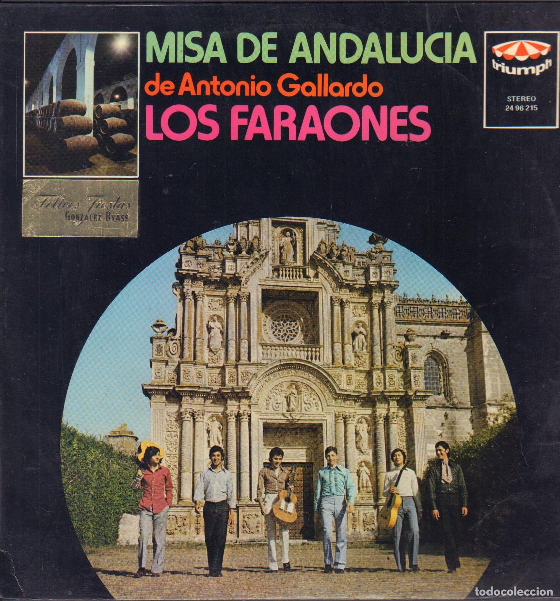 Discos de vinilo: MISA DE ANDALUCIA (DE ANTONIO GALLARDO &rdquo;LOS FARAONES&rdquo;) - KYRIES, GLORIA../ LP TRIUMPH 1972 RF-26047