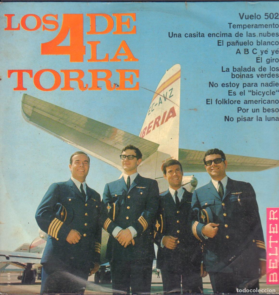 Discos de vinilo: LOS 4 DE LA TORRE - VUELO 502, EL GIRO, EL FOLKLORE AMERICANO .../ LP BELTER 1966 RF-26056