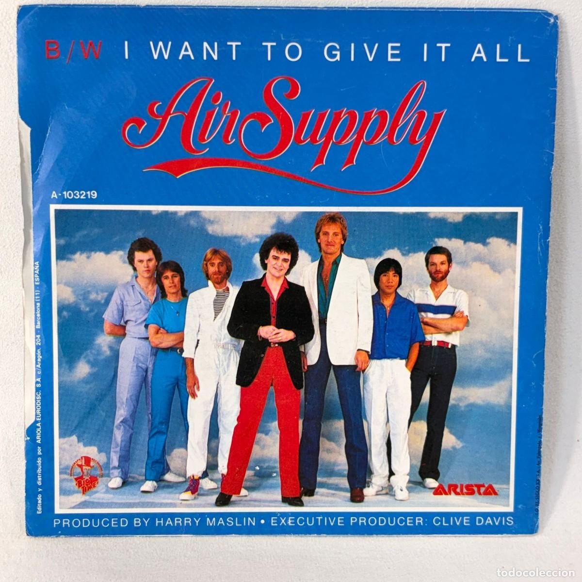 Discos de vinilo: SINGLE AIR SUPPLY - THE ONE THAT YOU LOVE - ESPA&Ntilde;A 1981