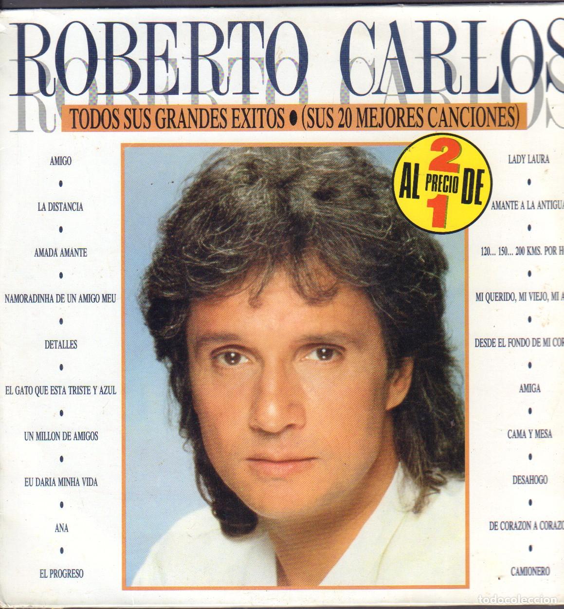 Discos de vinilo: ROBERTO CARLOS - TODOS SUS GRANDES EXITOS ( SUS 20 MEJORES CANCIONES) / 2 LP'S CBS 1988 RF-26066