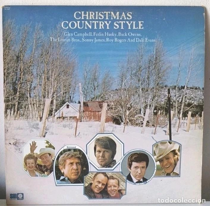 Discos de vinilo: Christmas Country Style Vinyl LP Record Album Glen Campbell, Roy Rogers & More