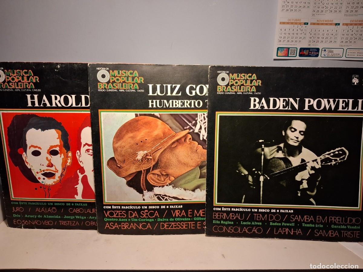 Discos de vinilo: 3 LP&acute;S BRASIL : BADEN POWELL + LUIZ GONZAGA & HUMBERTO TEIXEIRA + HAROLDO LOBO
