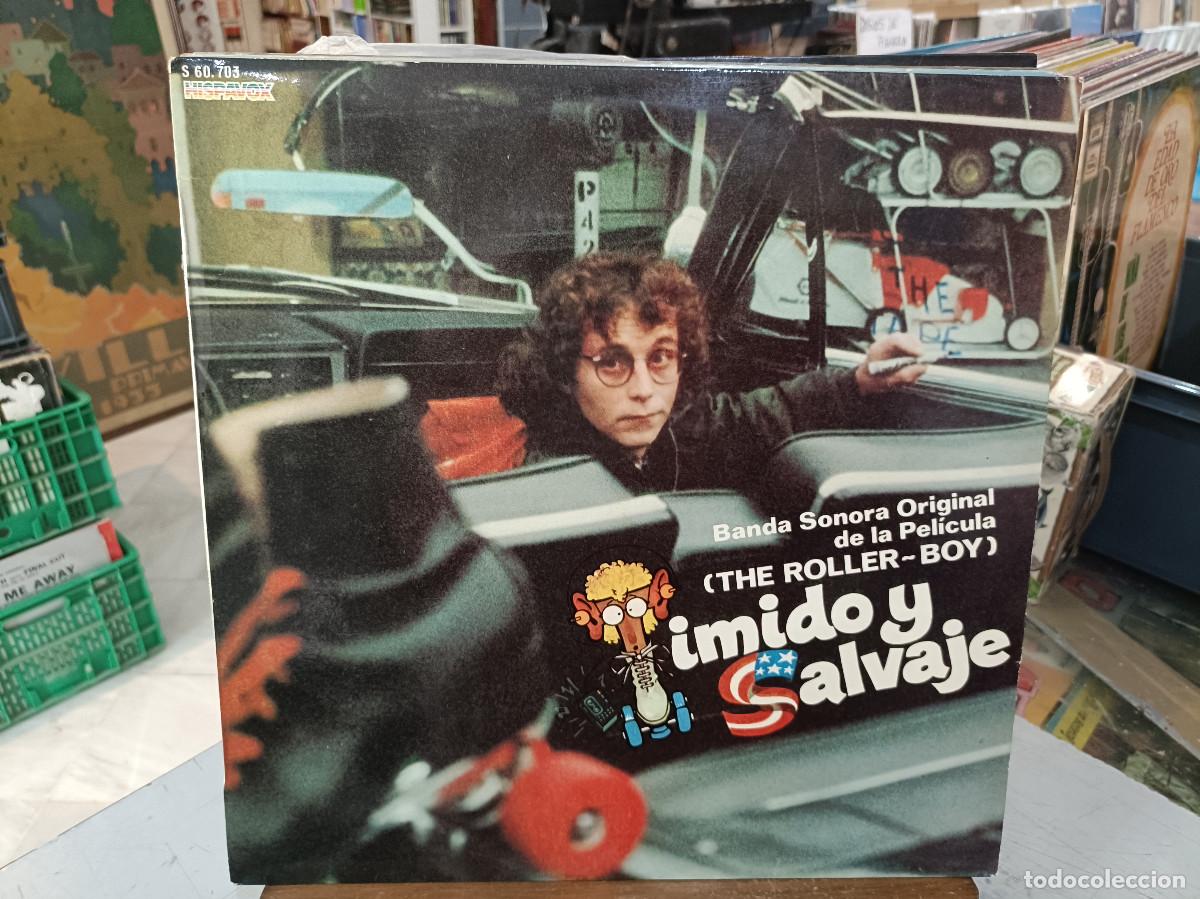 Discos de vinilo: T&iacute;mido y Salvaje - Banda Sonora de la Pel&iacute;cula The Roller-Boy - LP. sello Hispavox 1981