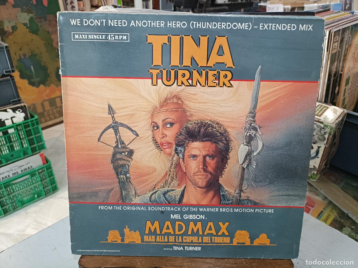 Discos de vinilo: Mad Max, M&aacute;s all&aacute; de la C&uacute;pula del Trueno - Tina Turner - Maxi Single Capitol Records 1985