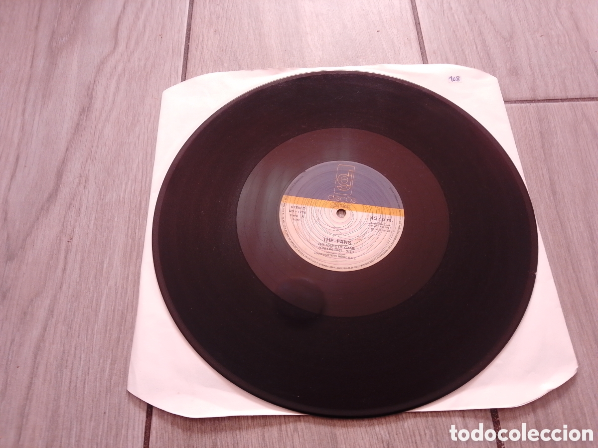 Discos de vinilo: THE FANS - THE NAME OF GAME - MAXI - S&Oacute;LO VINILO - SPAIN - DISCOS GAMES - PLS 108 - L -