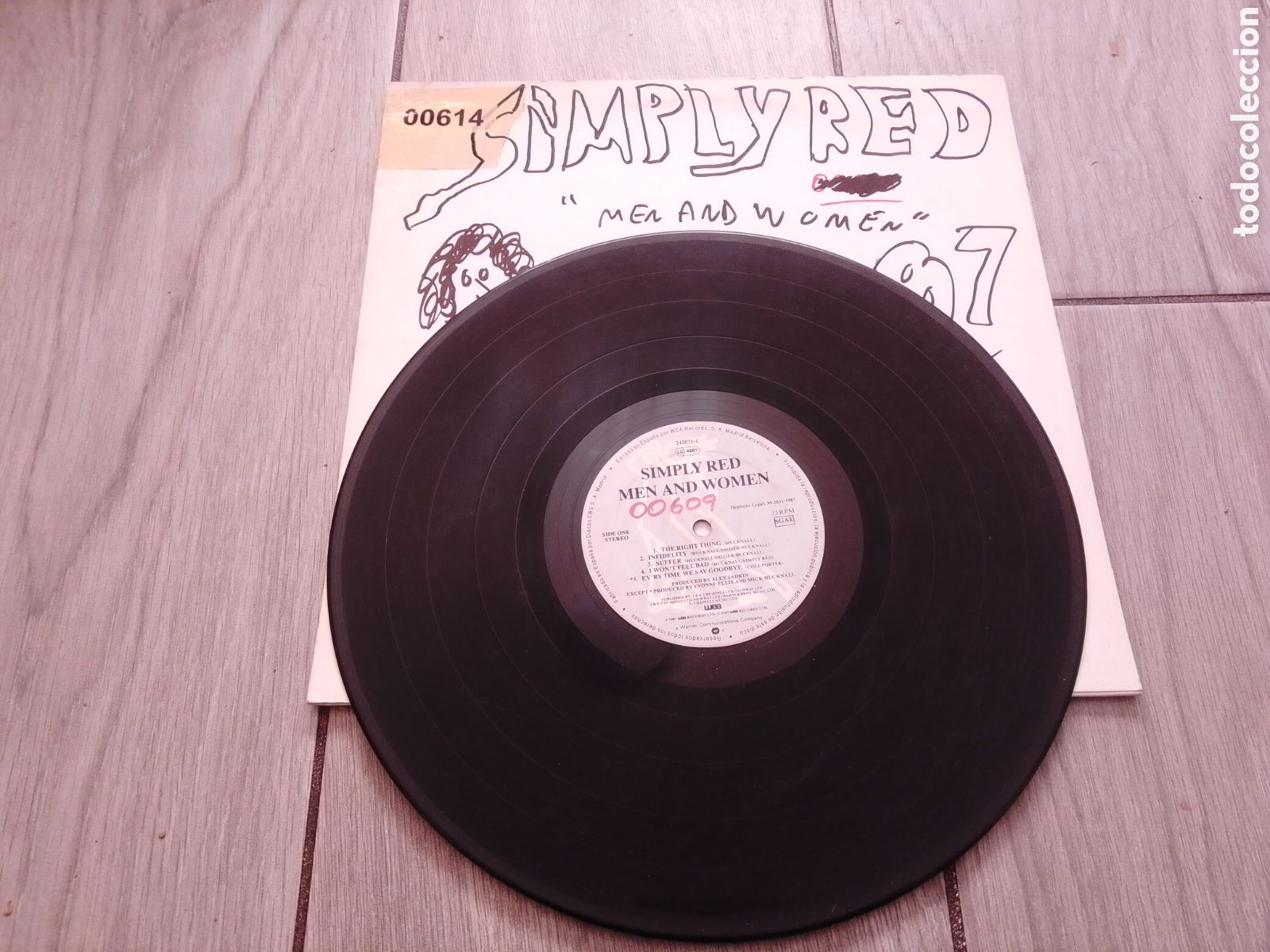 Discos de vinilo: SIMPLY RED - MEN AND WOMEN - MAXI - S&Oacute;LO VINILO - SPAIN - WEA - L -