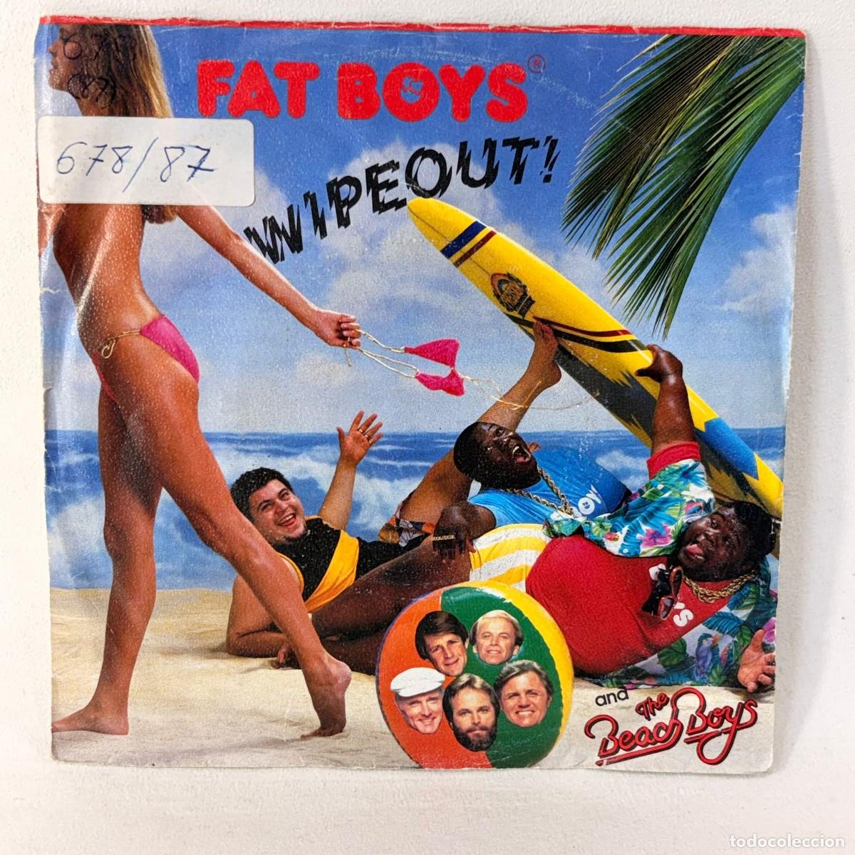 Discos de vinilo: SINGLE FAT BOYS AND THE BEACH BOYS - WIPEOUT - ALEMANIA 1987