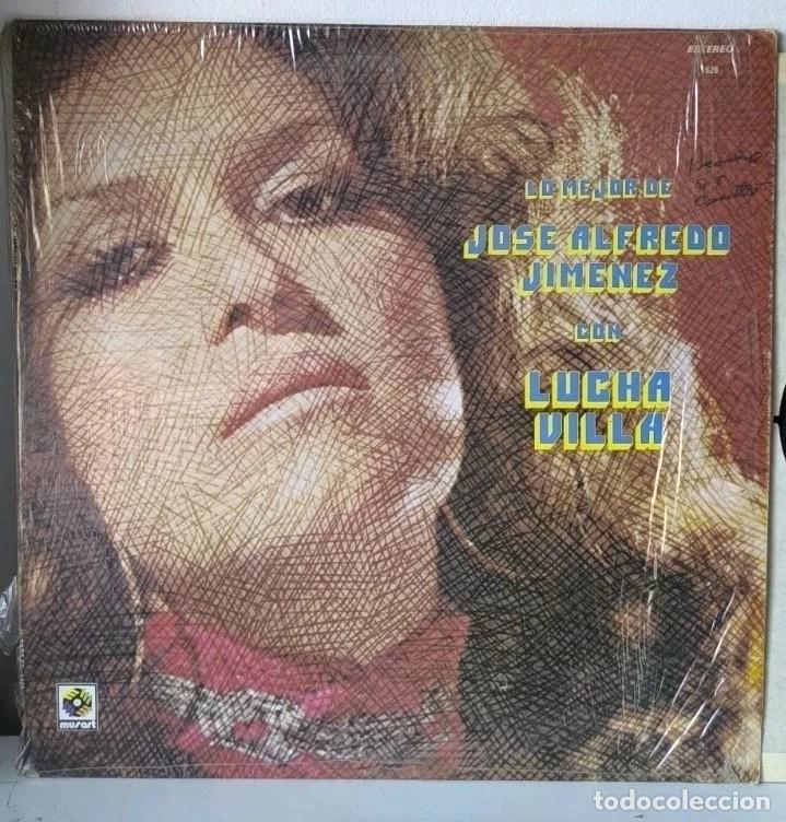 Discos de vinilo: lo mejor de JOSE ALFREDO JIMENEZ con LUCHA VILLA (73&rsquo; MUSART MEXICO LP )
