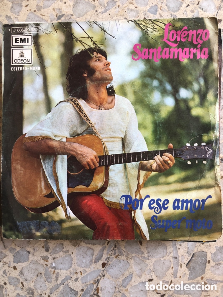 Discos de vinilo: SGL LORENZO SANTAMARIA POR ESE AMOR 1973