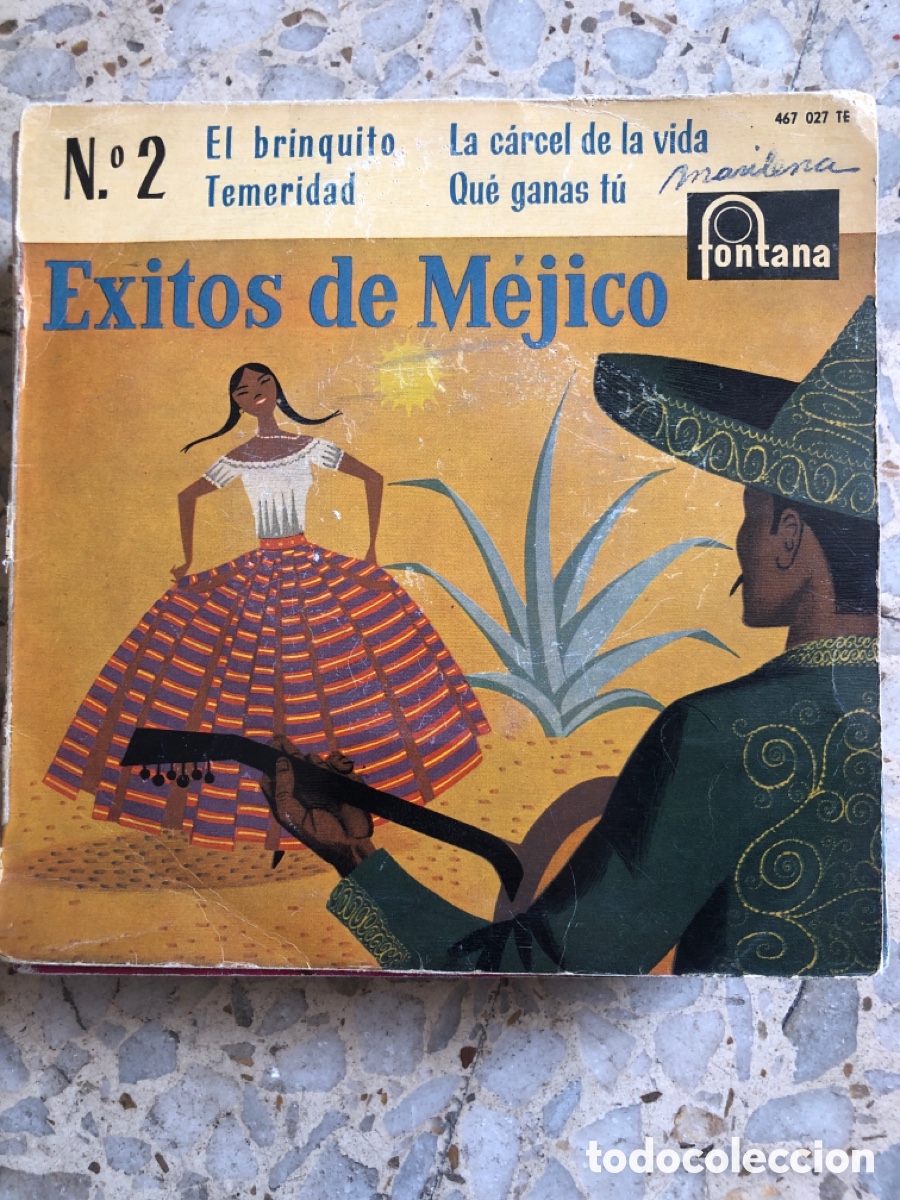 Discos de vinilo: EP EXITOS DE MEJICO EL BRINQUITO 1959 VINILO AZUL