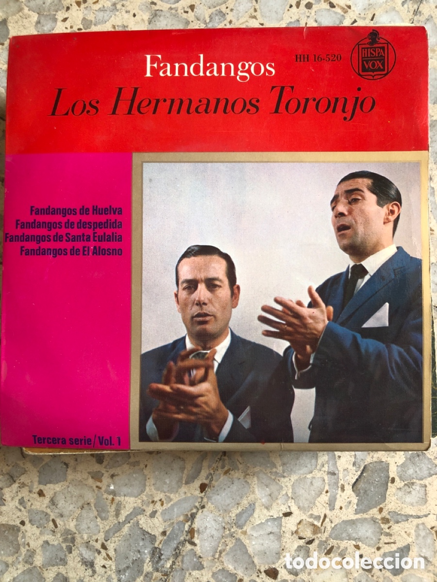 Discos de vinilo: EP LOS HERMANOS TORONJO FANDANGOS 1965 TERCERA SERIE VOL 1