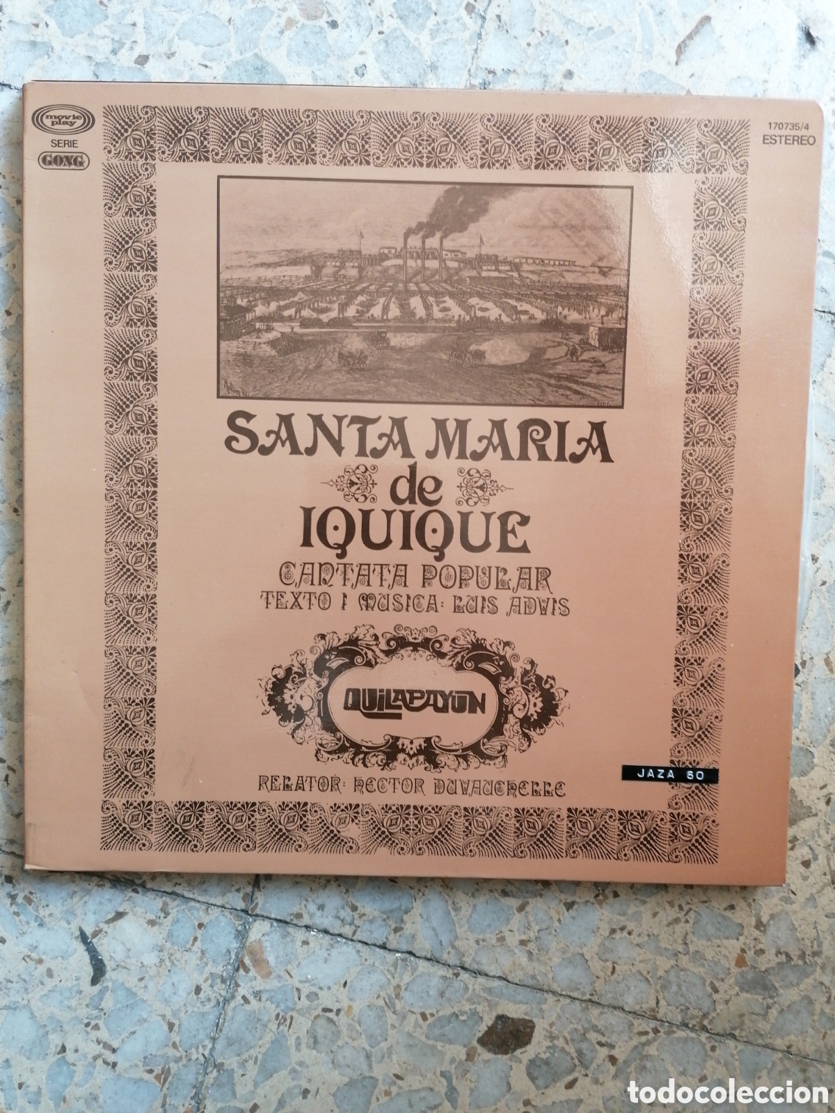 Discos de vinilo: LP QUILAPAYUN SANTA MARIA DE IQUIQUE PORTADA DOBLE 1975EDICION ESPA&Ntilde;OLA