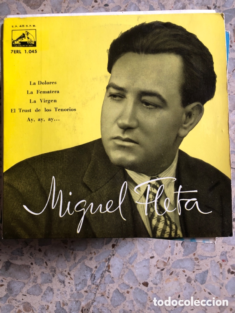 Discos de vinilo: EP MIGUEL FLETA LA DOLORES - Foto 1