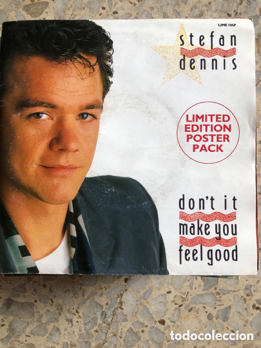 Discos de vinilo: SGL STEFAN DENIS DON&acute;T IT MAKE YOU FEEL GOOD 1989 UK POSTER