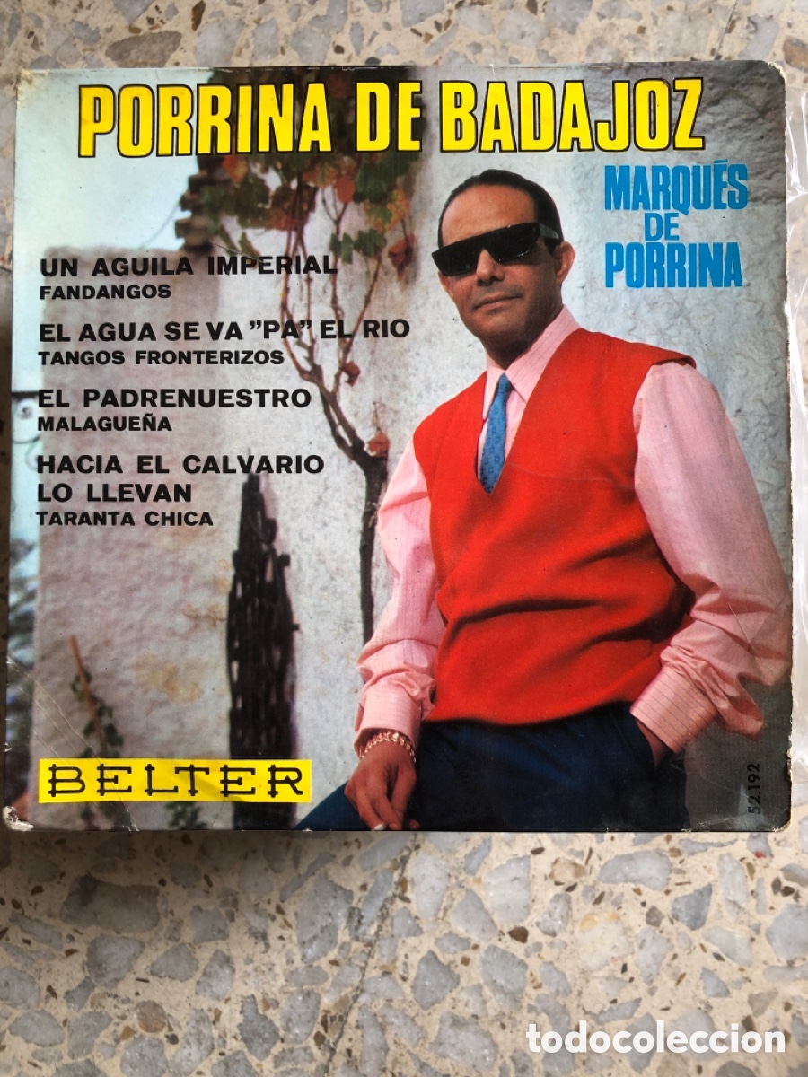 Discos de vinilo: EP PORRINA BADAJOZ UN AGUILA IMPERIAL 1968