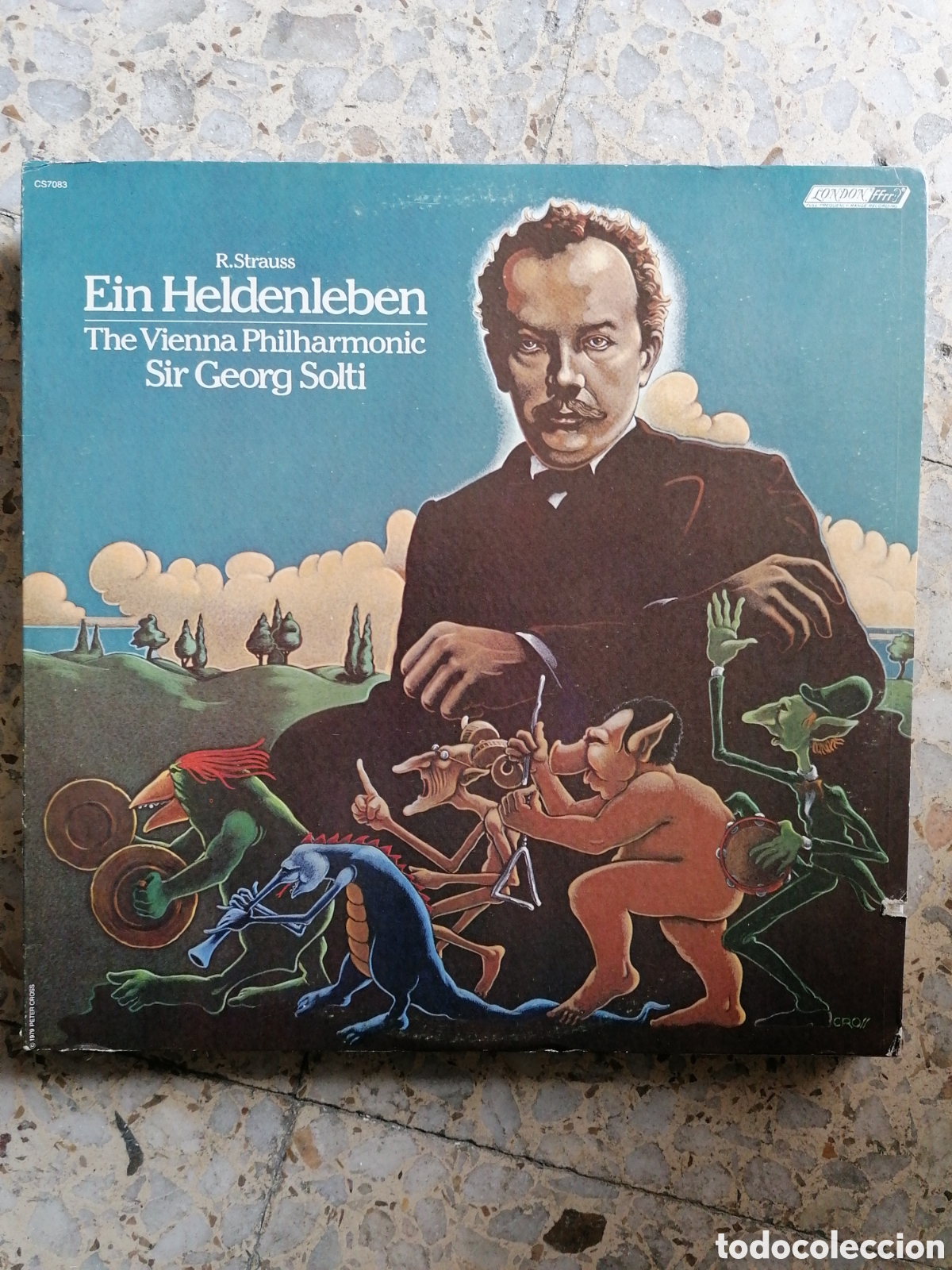 Discos de vinilo: LP R. STRAUSS THE VIENNA PHILHARMONIC SIR GEORG SOLTI EIN HELDENLEBEN 1979 USA