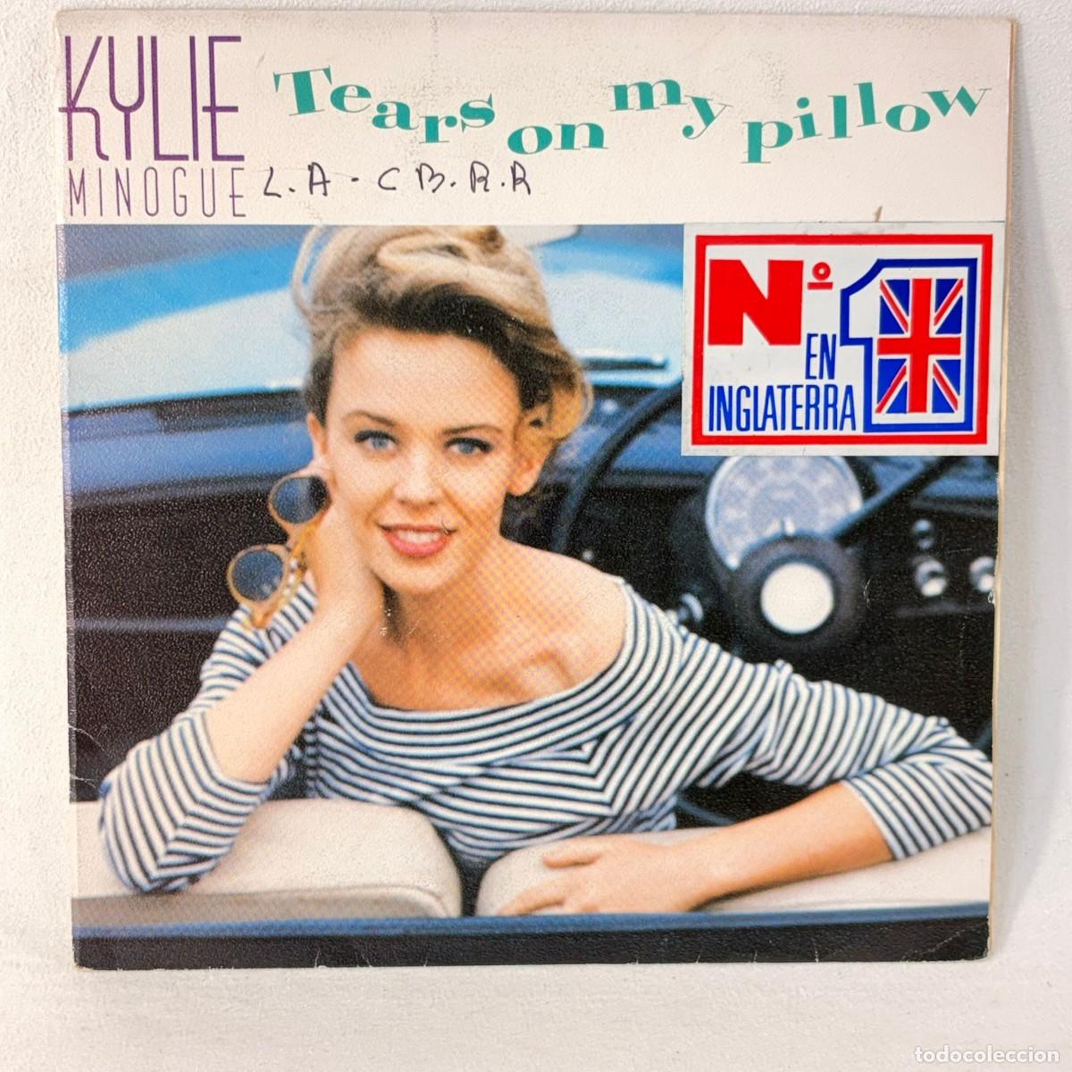 Discos de vinilo: SINGLE KYLIE MINOGUE - TEARS ON MY PILLOW - ESPA&Ntilde;A 1989