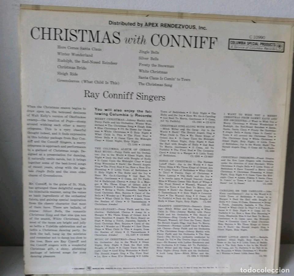 Discos de vinilo: Ray Conniff - Christmas With Conniff LP Columbia 1972 R retro - Foto 2