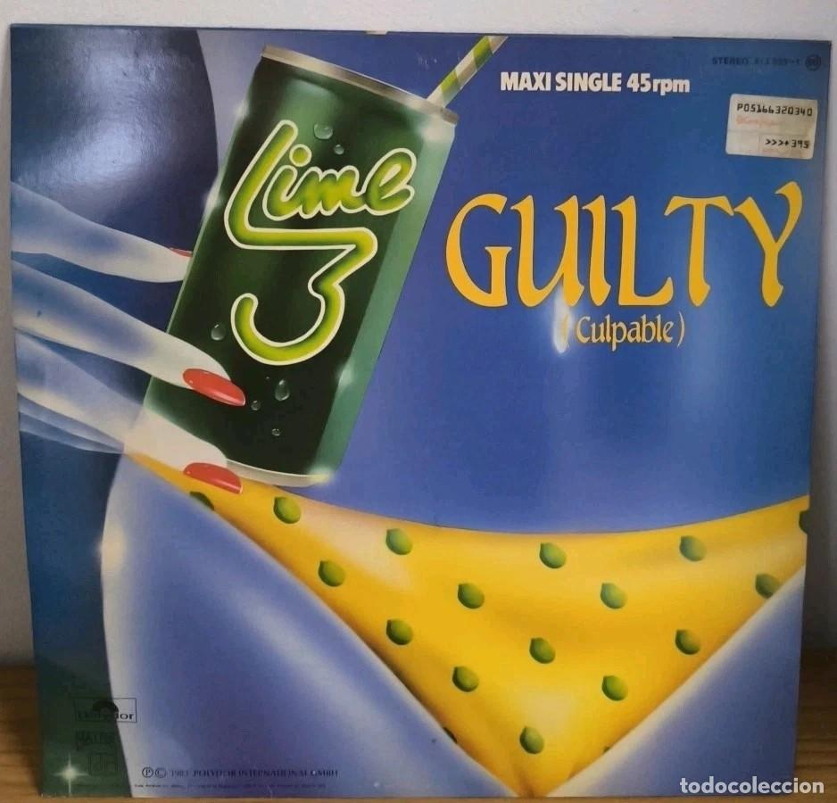 Discos de vinilo: Vinilo / 12&rdquo; Maxi Lime 3 - Guilty (Culpable) Perfecto Estado - Foto 1