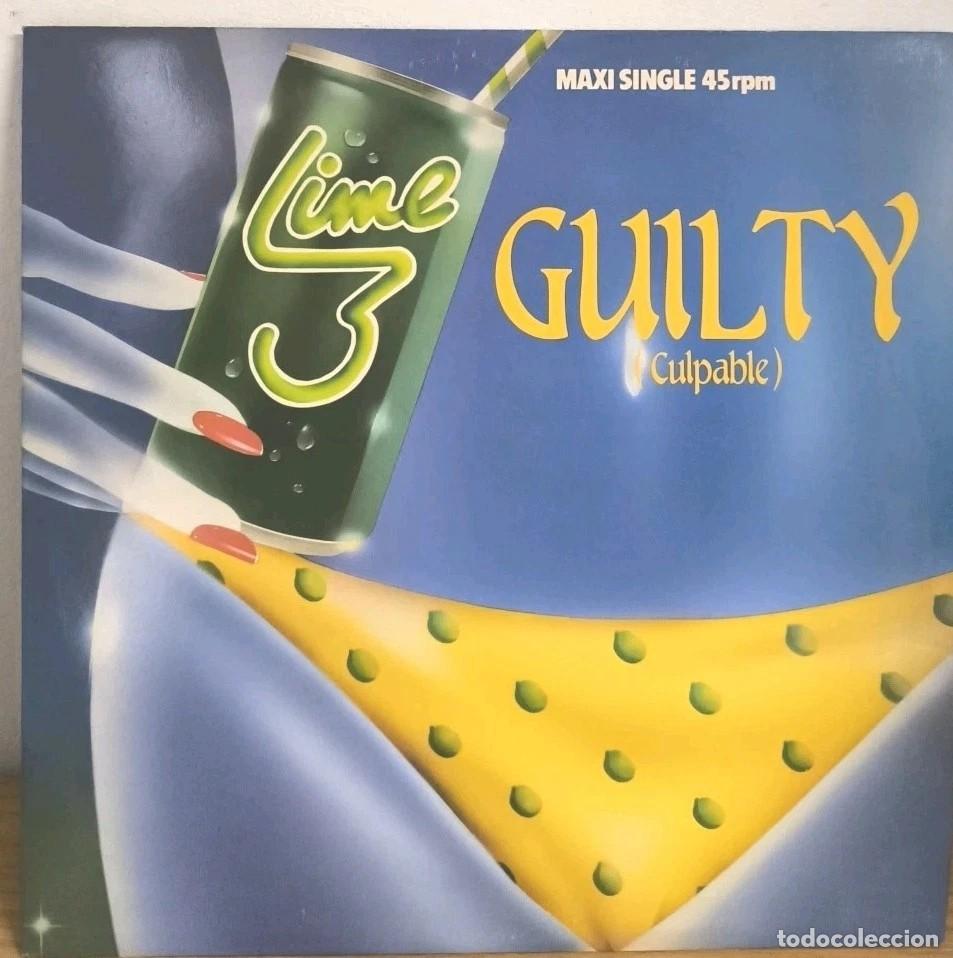 Discos de vinilo: Vinilo / 12&rdquo; Maxi Lime 3 - Guilty (Culpable) Perfecto Estado - Foto 3