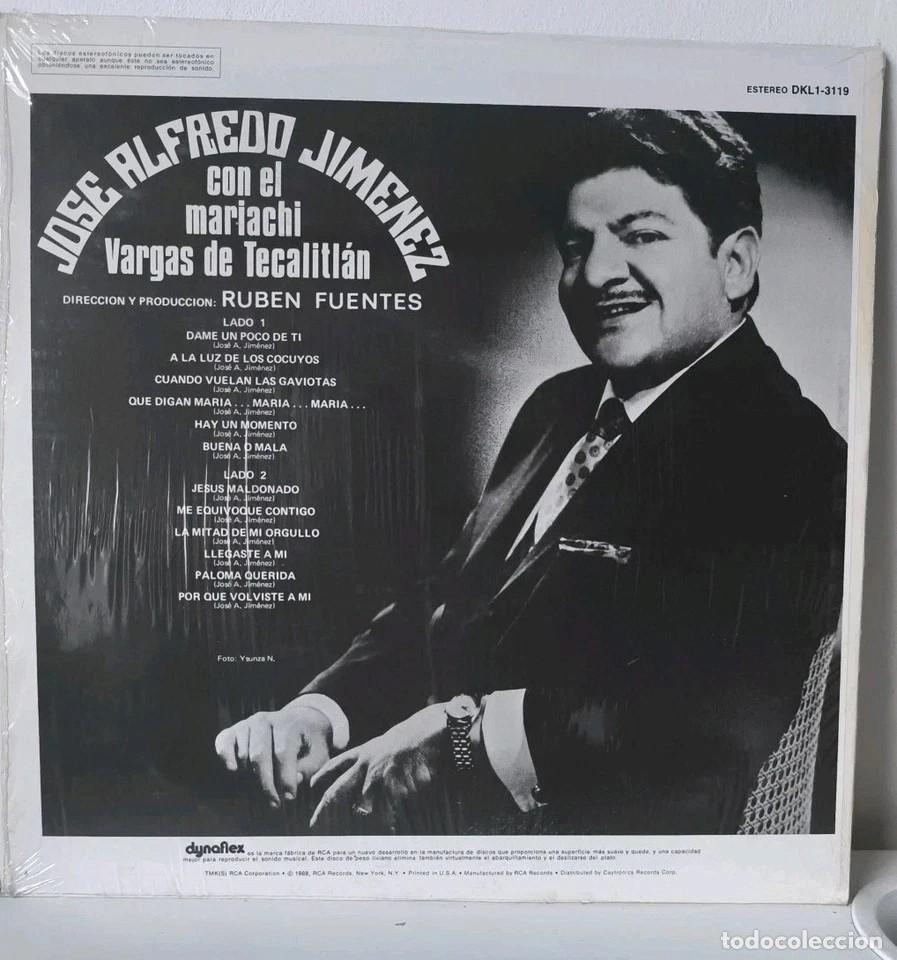 Discos de vinilo: Jos&eacute; Alfredo Jim&eacute;nez Paloma Querida vinilo 12&rdquo; - Foto 3