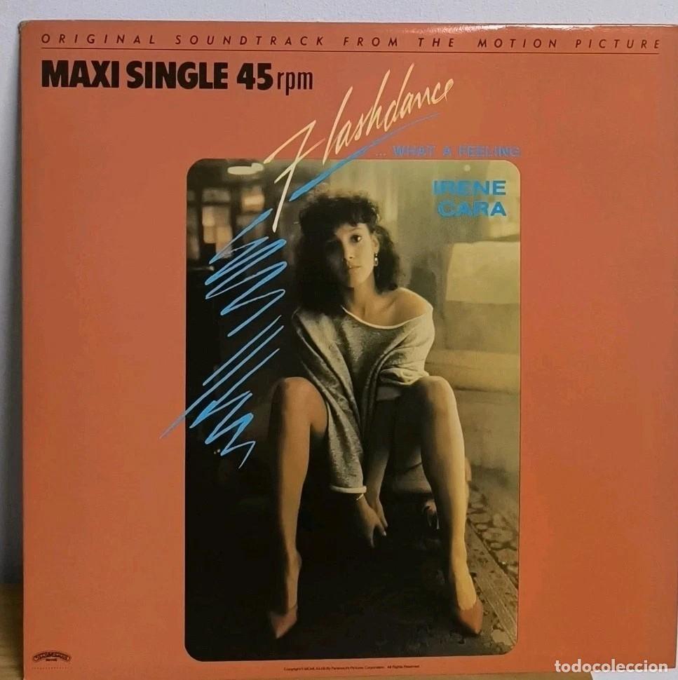 Discos de vinilo: Flashdance soundtrack vinyl vinilo spanish edition 45 Perfecto Estado irene cara