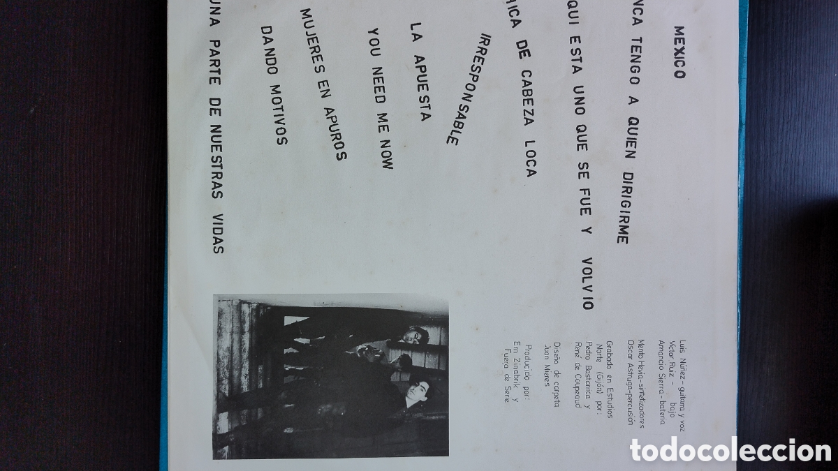 Discos de vinilo: Fuera de serie LP con sobre interior con letras - Foto 4