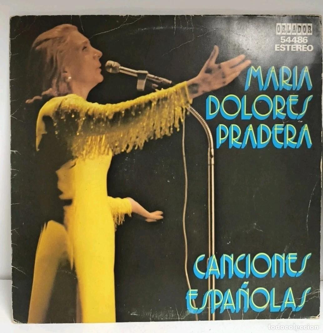 Discos de vinilo: Mar&iacute;a Dolores Pradera Canciones Espa&ntilde;olas Vinilo 12&rdquo;-1975