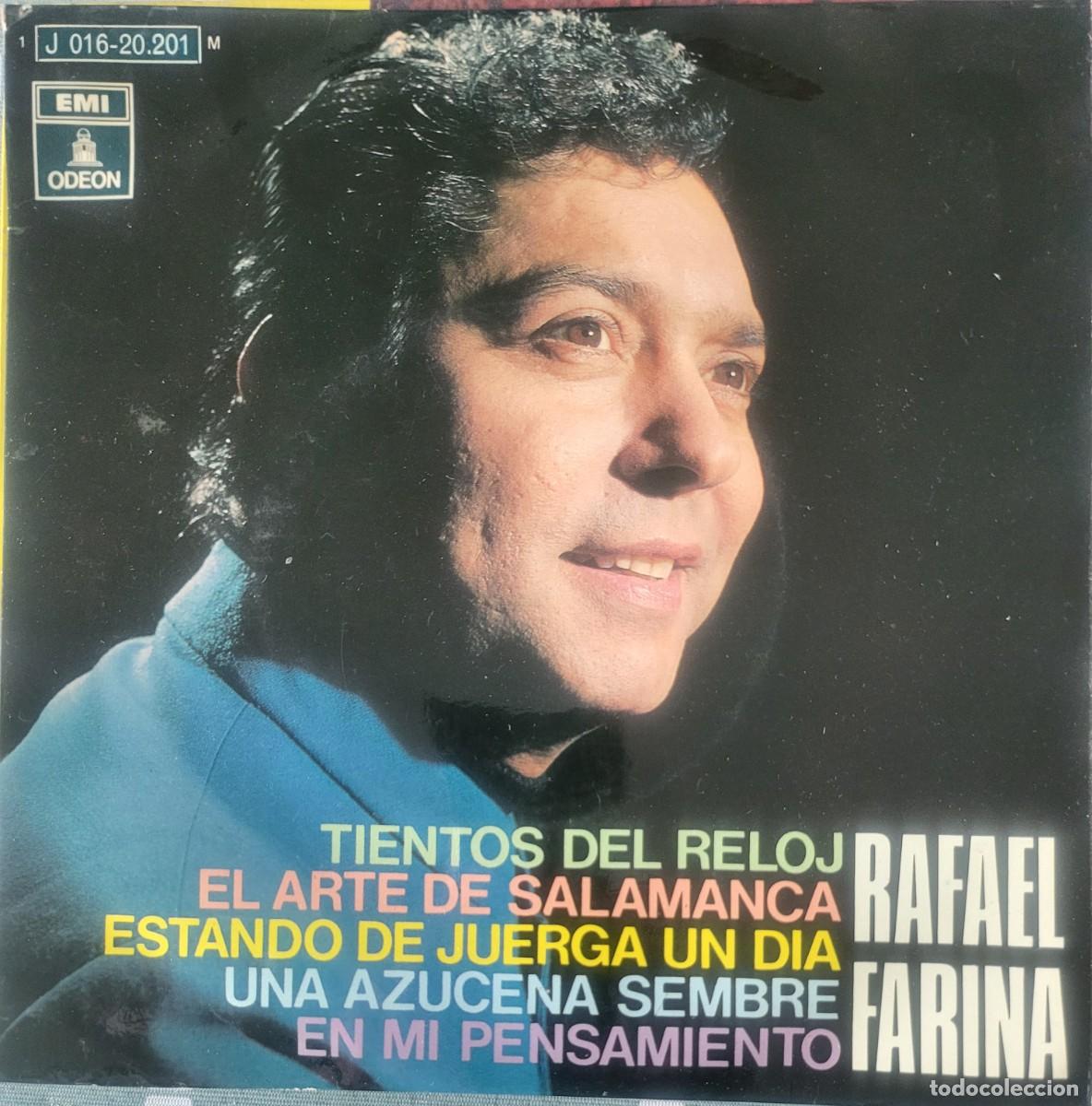 Discos de vinilo: Rafael Farina Ep sello Emi-Odeon editado en Espa&ntilde;a a&ntilde;o 1970...