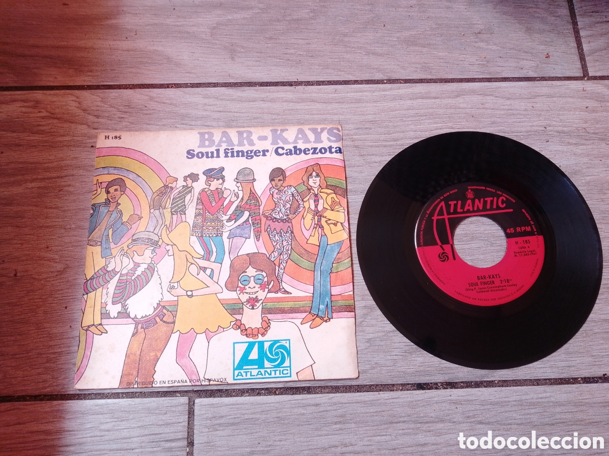 Discos de vinilo: BAR-KAYS - SOUL FINGER / CABEZOTA - SINGLE - ATLANTIC - CC -