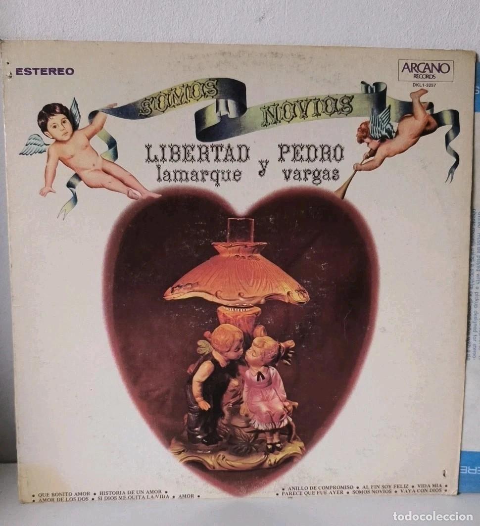 Discos de vinilo: LIBERTAD LAMARQUE y PEDRO VARGAS Somos NOVIOS Vinilo 12&rdquo; Vg+
