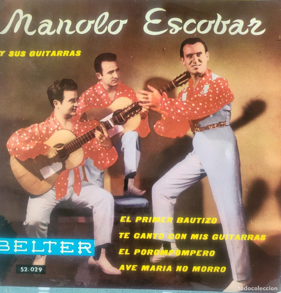 Discos de vinilo: Manolo Escobar Ep sello Belter editado en Espa&ntilde;a a&ntilde;o 1960...