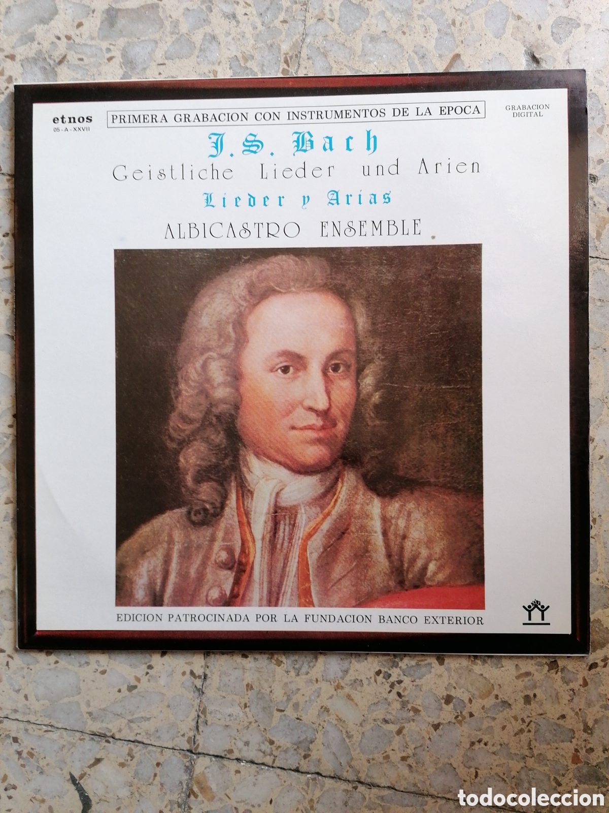 Discos de vinilo: LP J. S . BACH GEISTLICHE LIEDER UND ARIEN LIEDER Y ARIAS 1985