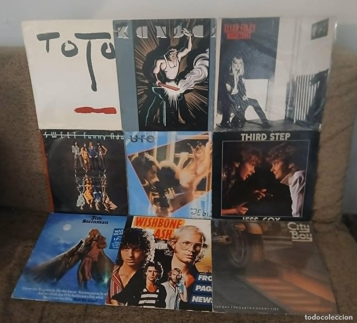Discos de vinilo: LOTE CON 9 VINILOS DE HARD ROCK Y HEAVY METAL