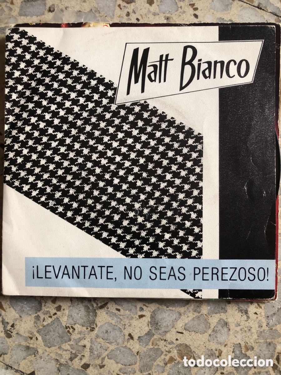 Discos de vinilo: SGL MATT BIANCO LEVANTATE NO SEAS PEREZOSO 1984
