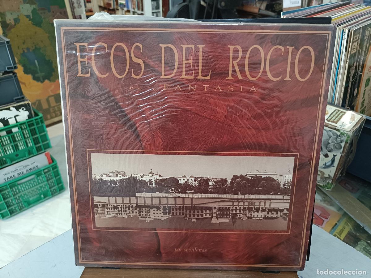 Disques de vinyle: Ecos del Roc&iacute;o - Fantas&iacute;a - LP. sello Coliseum 1992 (Sevillanas)