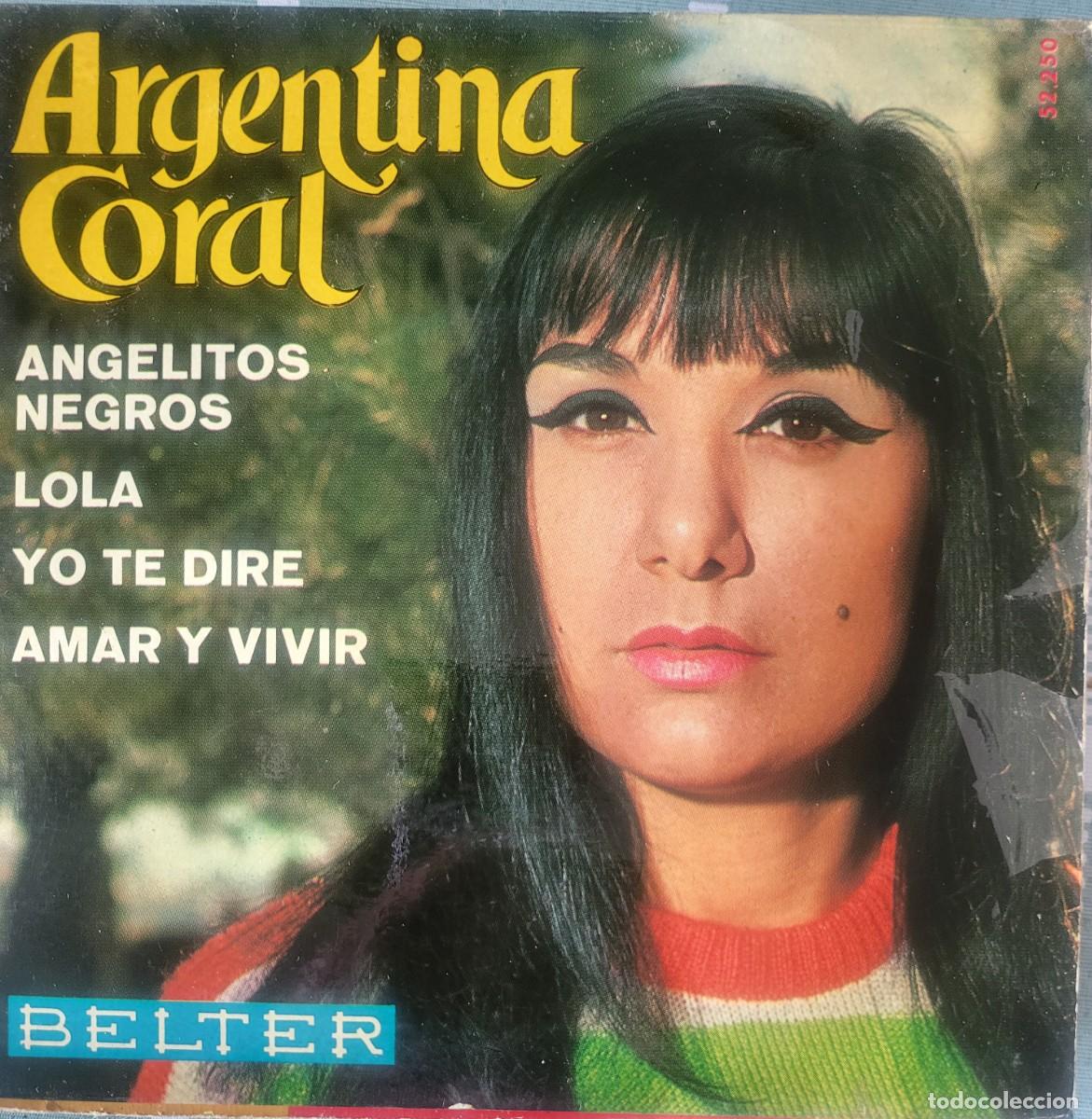 Discos de vinilo: Argentina Coral Ep sello Belter editado en Espa&ntilde;a a&ntilde;o 1968...