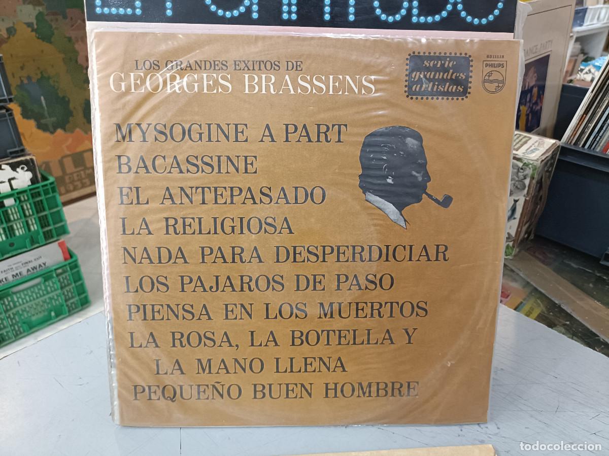 Discos de vinilo: Georges Brassens - Los Grandes &Eacute;xitos de Georges Brassens - LP. sello Philips 1977