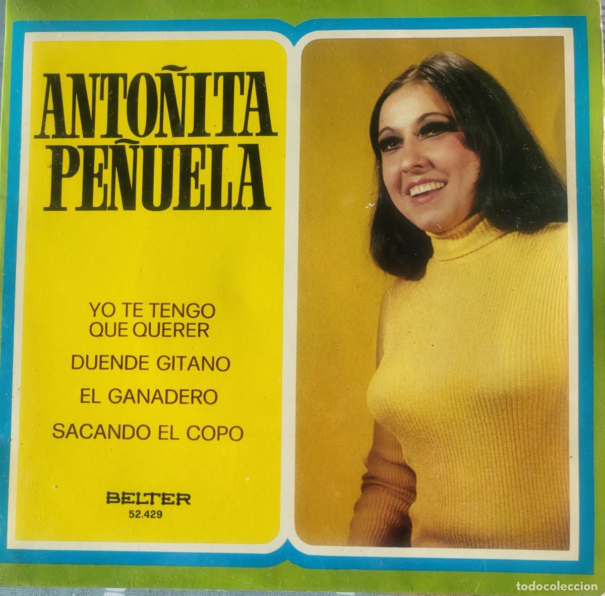 Discos de vinilo: Anto&ntilde;ita Pe&ntilde;uela Ep sello Belter editado en Espa&ntilde;a a&ntilde;o 1972...